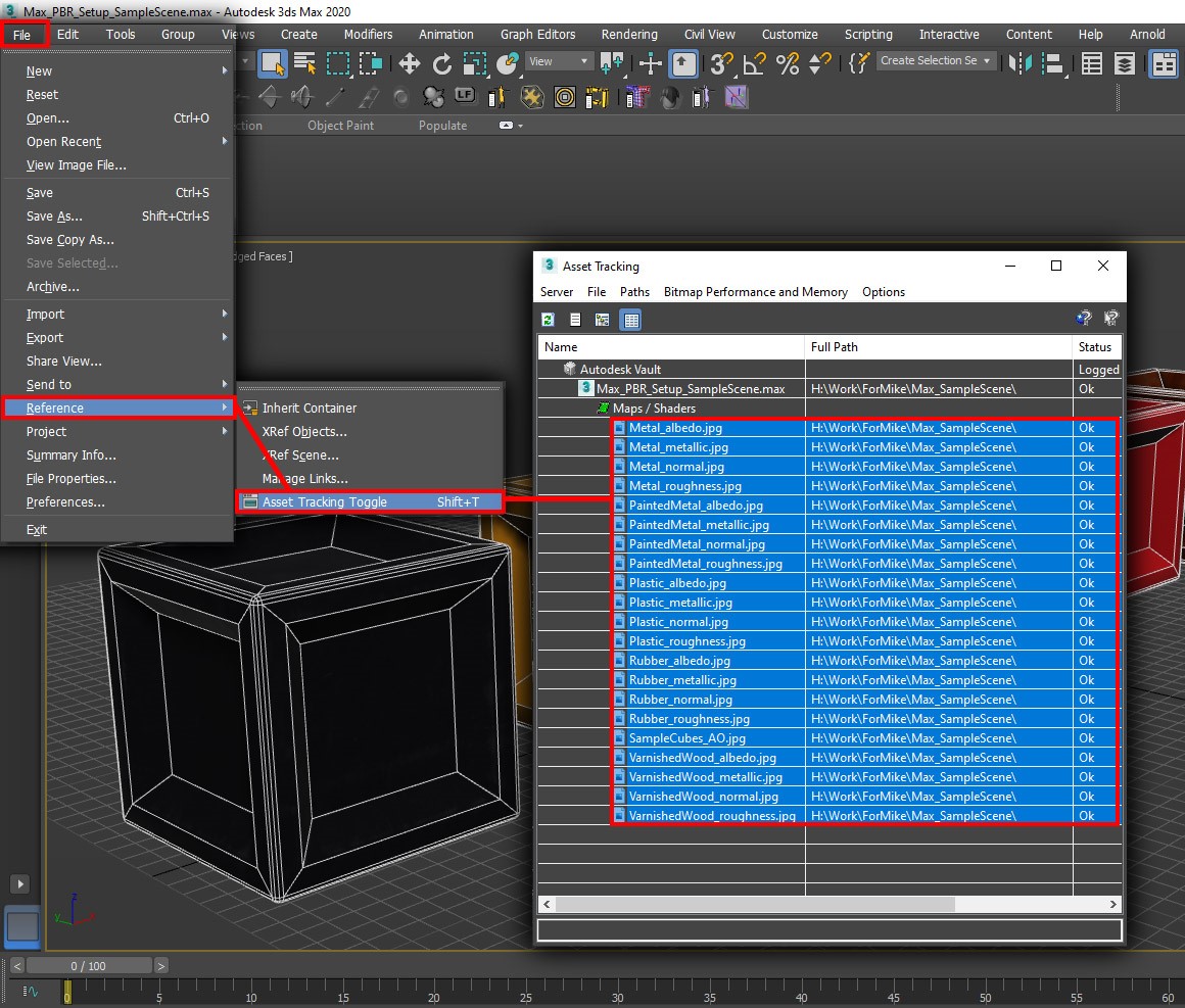 3ds max texture paths