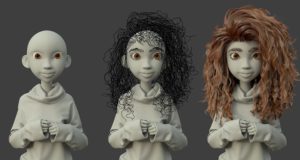 modelo 3d com xgen