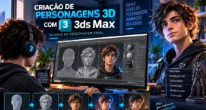criação de personagens 3D com 3ds Max